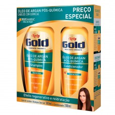 Niely Gold Óleo De Argan Pós Química Kit - Shampoo + Condicionador Kit Niely Gold Óleo De Argan Pós Química Kit - Shampoo + Condicionador Kit