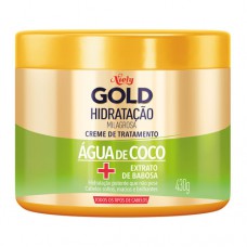 Creme De Tratamento Niely Gold  Hidratação Milagrosa Água De Coco 430g