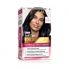 Coloração Imédia Excellence L'oréal Paris 1 Preto Coloração Imédia Excellence L'oréal Paris 1 Preto