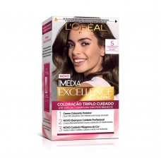 Coloração Imédia Excellence L'oréal Paris 5 Castanho Claro Coloração Imédia Excellence L'oréal Paris 5 Castanho Claro