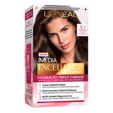 Coloração Imédia Excellence L’oréal Paris – Tons Castanhos 5.1 Castanho Claro Acinzentado Coloração Imédia Excellence L’oréal Paris – Tons Castanhos 5.1 Castanho Claro Acinzentado