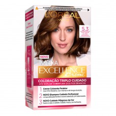 Coloração Imédia Excellence L’oréal Paris – Tons Castanhos 5.3 Castanho Claro Dourado Coloração Imédia Excellence L’oréal Paris – Tons Castanhos 5.3 Castanho Claro Dourado