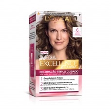 Coloração Imédia Excellence L'oréal Paris 6 Louro Escuro Coloração Imédia Excellence L'oréal Paris 6 Louro Escuro