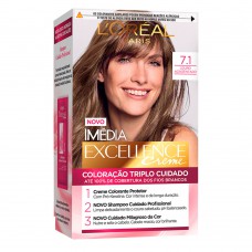 Coloração Imédia Excellence L’oréal Paris – Tons Claros 7.1 Louro Acinzentado Coloração Imédia Excellence L’oréal Paris – Tons Claros 7.1 Louro Acinzentado