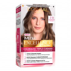 Coloração Imédia Excellence L’oréal Paris – Tons Claros 7.11 Louro Cinza Natural Coloração Imédia Excellence L’oréal Paris – Tons Claros 7.11 Louro Cinza Natural