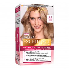 Coloração Imédia Excellence L’oréal Paris – Tons Claros 8.1 Louro Sueco Coloração Imédia Excellence L’oréal Paris – Tons Claros 8.1 Louro Sueco