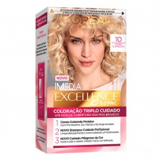 Coloração Imédia Excellence L'oréal Paris 10 Louro Clarissimo Coloração Imédia Excellence L'oréal Paris 10 Louro Clarissimo