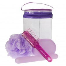 Marco Boni Higiene Pessoal Kit - Nécessaire + Escova De Cabelo + Porta Escova Dental + Saboneteira + Esponja Kit