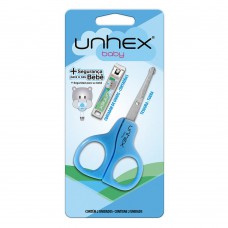 Merheje Unhex Baby Kit – Tesoura + Cortador De Unhas Infantil Azul Kit