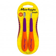 Conjunto De Espatulas Merheje Touch – Violeta E Laranja 1un