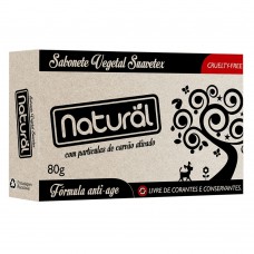 Sabonete Em Barra Orgânico Natural - Suavetex Carvão Ativado 80g Sabonete Em Barra Orgânico Natural - Suavetex Carvão Ativado 80g