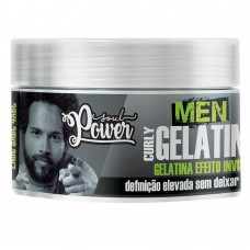 Soul Power Men Curly - Gelatina Invisível 250g