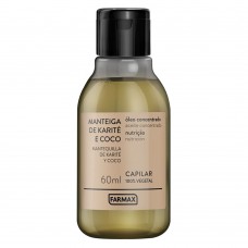 Farmax Manteiga De Karité E Coco - Óleo Capilar Concentrado 60ml