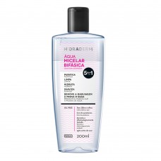 Água Micelar Bifásica Hidraderm 200ml