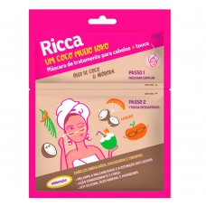 Ricca Um Coco Muito Loko Máscara Capilar Hidratante Coco E Abóbora 30g Ricca Um Coco Muito Loko Máscara Capilar Hidratante Coco E Abóbora 30g