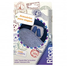Ricca Acessórios Para Viagem Kit - Travesseiro + Máscara + Protetores Auriculares Kit