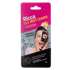 Máscara Preta Facial Ricca - 1,2,3 Adeus Cravos! 8g Máscara Preta Facial Ricca - 1,2,3 Adeus Cravos! 8g