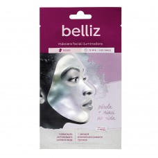 Máscara Facial Iluminadora Com Pérola Belliz 1un