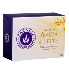 Sabonete Em Barra Farnese Aveia E Leite 90g
