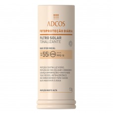 Protetor Solar Base Stick Tonalizante Fps 55 Adcos Nude