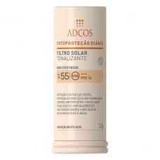 Protetor Solar Base Stick Tonalizante Fps 55 Adcos Ivory