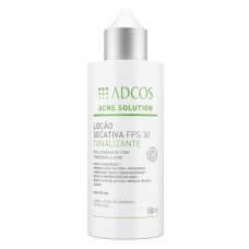 Adcos Acne Solution Loção Secativa Tonalizante Fps30 50ml