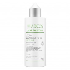 Adcos Acne Solution Loção Secativa Incolor Fps30 50ml