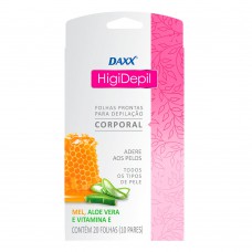 Folha Depilatória Corporal Daxx Higidepil 20 Un