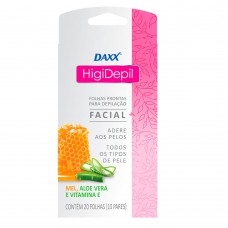 Folha Depilatória Facial Daxx Higidepil 20 Un