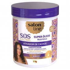 Salon Line S.o.s Cachos Super Óleos Nutritivos - Ativador De Cachos 1kg Salon Line S.o.s Cachos Super Óleos Nutritivos - Ativador De Cachos 1kg
