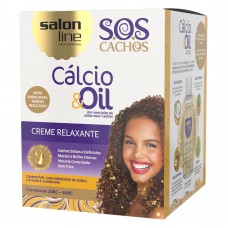 Salon Line S.o.s Cachos Cálcio & Oil Kit - Creme Relaxante + Óleo Hidratante Kit Salon Line S.o.s Cachos Cálcio & Oil Kit - Creme Relaxante + Óleo Hidratante Kit