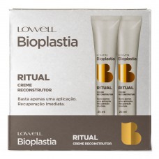 Creme Reconstrutor Lowell - Bioplastia Display Ritual Home Care 12 Ampolas