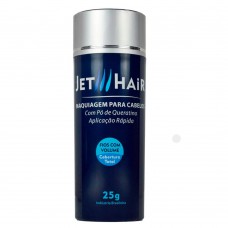 Jet Hair Maquiagem Para Cabelos - Disfarce Para A Calvície Castanho Médio