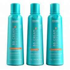 Richée Professional Bb Cream Protein Kit – Shampoo + Ativo + Máscara Kit Richée Professional Bb Cream Protein Kit – Shampoo + Ativo + Máscara Kit
