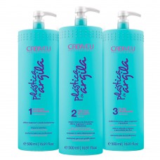 Cadiveu Plástica De Argila Kit - Shampoo + Máscara + Fluido Finalizador Kit Cadiveu Plástica De Argila Kit - Shampoo + Máscara + Fluido Finalizador Kit