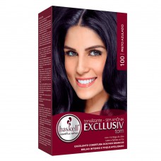 Haskell Tons Pretos Kit – Tonalizante + Tratamento Pós + Emulsão + Luvas + Folheto 100 Preto Azul Haskell Tons Pretos Kit – Tonalizante + Tratamento Pós + Emulsão + Luvas + Folheto 100 Preto Azul