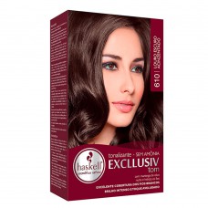 Haskell Tons Claros Kit – Tonalizante + Tratamento Pós + Emulsão + Luvas + Folheto 610 Louro Escuro Acizentado Haskell Tons Claros Kit – Tonalizante + Tratamento Pós + Emulsão + Luvas + Folheto 610 Louro Escuro Acizentado