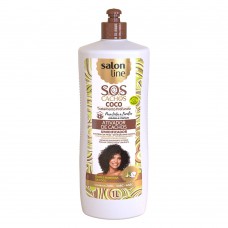 Salon Line Sos Coco Ativador De Cachos Tratamento Profundo 1l Salon Line Sos Coco Ativador De Cachos Tratamento Profundo 1l