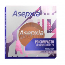 Pó Compacto Maquiagem Asepxia Bege Escuro