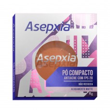 Pó Compacto Maquiagem Asepxia Marrom