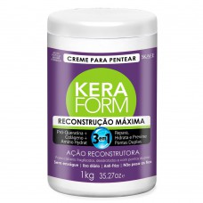 Skafe Keraform Reconstrução Máxima 3 Em 1 - Creme Para Pentear 1kg Skafe Keraform Reconstrução Máxima 3 Em 1 - Creme Para Pentear 1kg