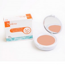 Pó Compacto Protetor Solar Natupele - Soless Fps 50 Bege Claro