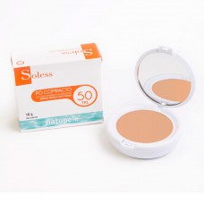 Pó Compacto Protetor Solar Natupele - Soless Fps 50 Bege Medio