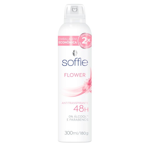 Ndays Desodorante Antitranspirante Aerossol Soffie Feminino Flower 300ml