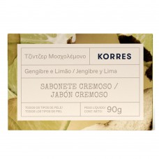 Sabonete Em Barra Korres - Gengibre E Lima 90g Sabonete Em Barra Korres - Gengibre E Lima 90g