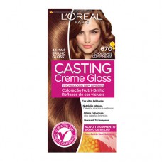 Coloração Casting Creme Gloss L'oréal Paris 670 Chocolate Com Pimenta