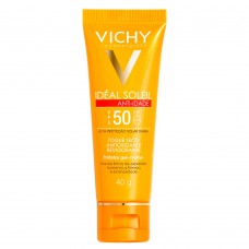 Protetor Solar Facial Vichy - Idéal Soleil Antiidade Toque Seco Fps 50 40g
