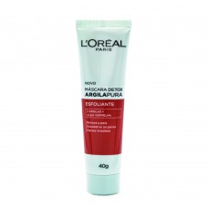 Máscara Facial L'oréal Paris - Detox Argila Pura Esfoliante 40g