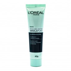 Máscara Facial L'oréal Paris - Detox Argila Pura Iluminadora 40g