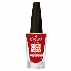 Esmalte Colorama - Efeito Gel 10 Dias Passo 1 Tons Vermelhos Vermelho Obsessão